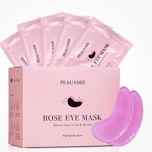 Peauamie Rose Eye Mask - Hydrating Pink Under-Eye Patches